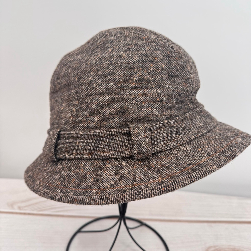 Country Gentlemen Crushable Hat Brown Tweed Vintage Union Made in the USA 6 7/8